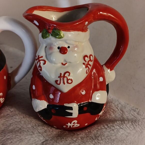 Santa Claus Ho Ho Ho Ceramic 3 Piece Tea Set - Picture 7 of 8